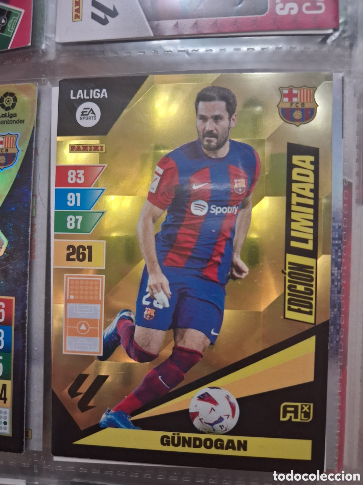 Cromos de f&uacute;tbol: G&uuml;ndogan Bar&ccedil;a Edici&oacute;n Limitada Adrenalyn 2023-24