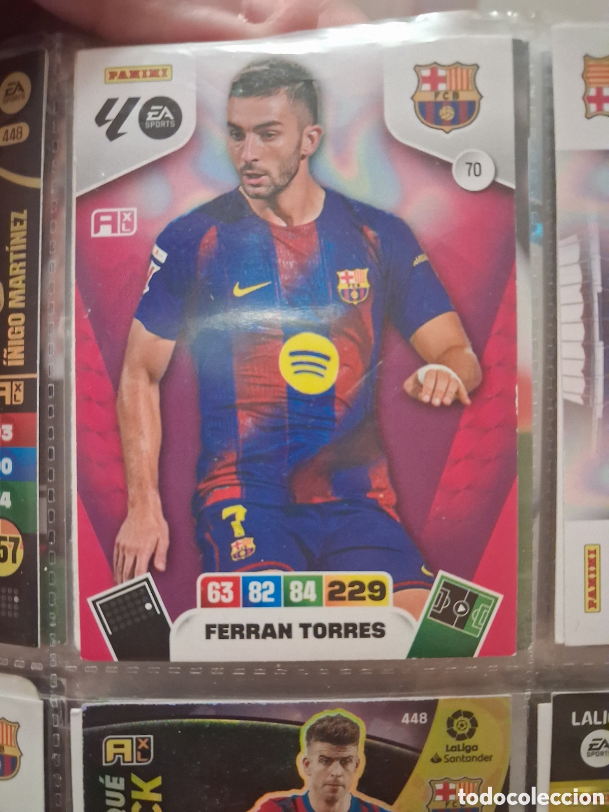 Cromos de f&uacute;tbol: PANINI ADRENALYN XL LIGA 2025-2026 25-26 &ndash; Ferran Torres FC Barcelona N&ordm; 70