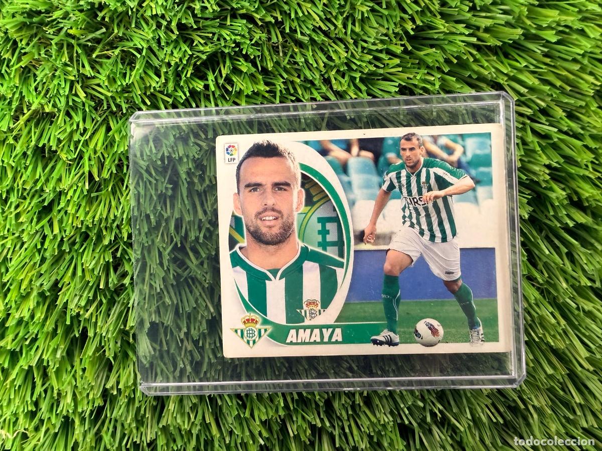 Cromos de f&uacute;tbol: N&ordm; 6B Amaya Real Betis Liga Este 12 13