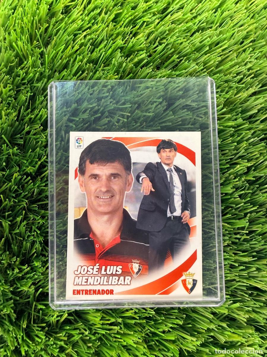 Cromos de f&uacute;tbol: Jos&eacute; Luis Mendil&iacute;bar Entrenador CA Osasuna Liga Este 12 13