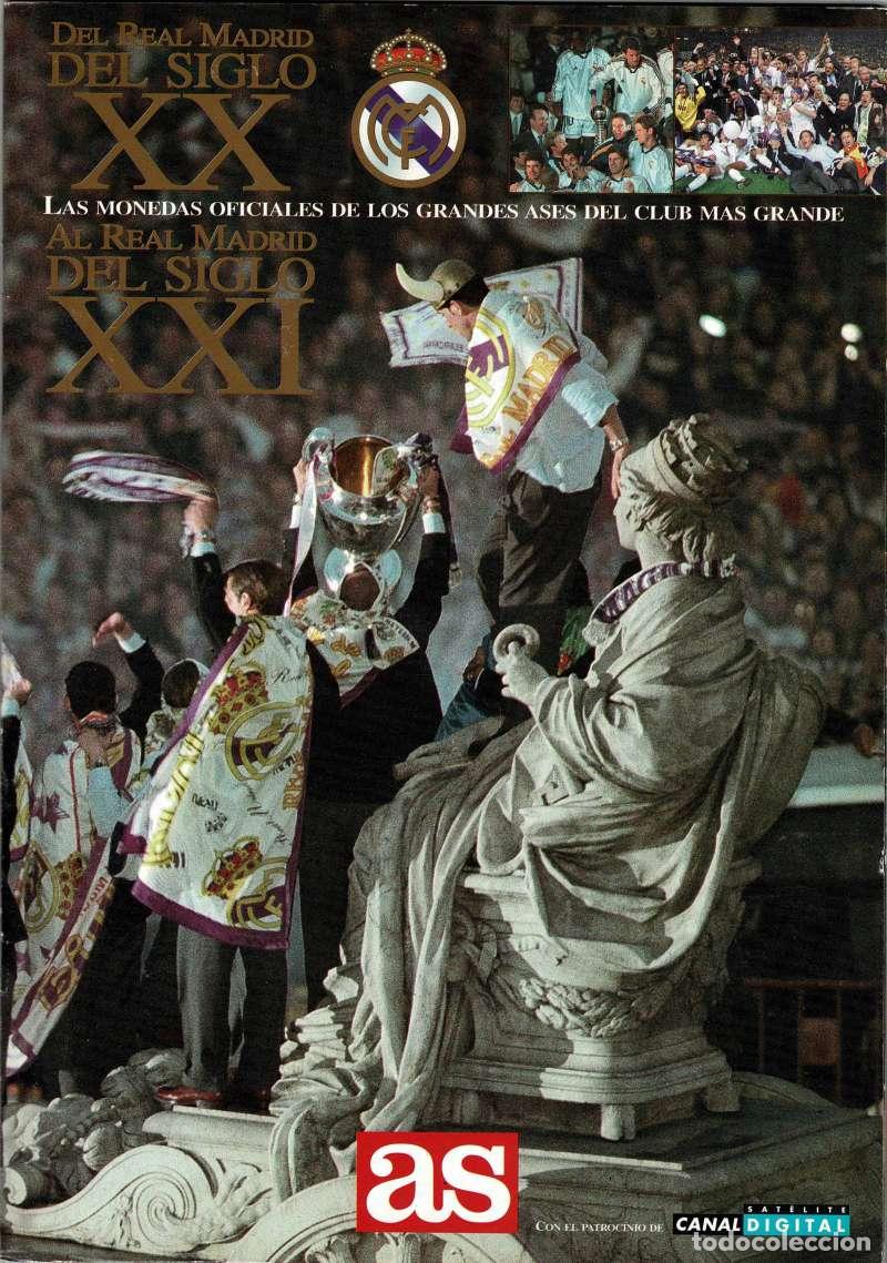 Cromos de f&uacute;tbol: Del Real Madrid del Siglo XX al Real Madrid del Siglo XXI. Las monedas oficiales de los grandes ases