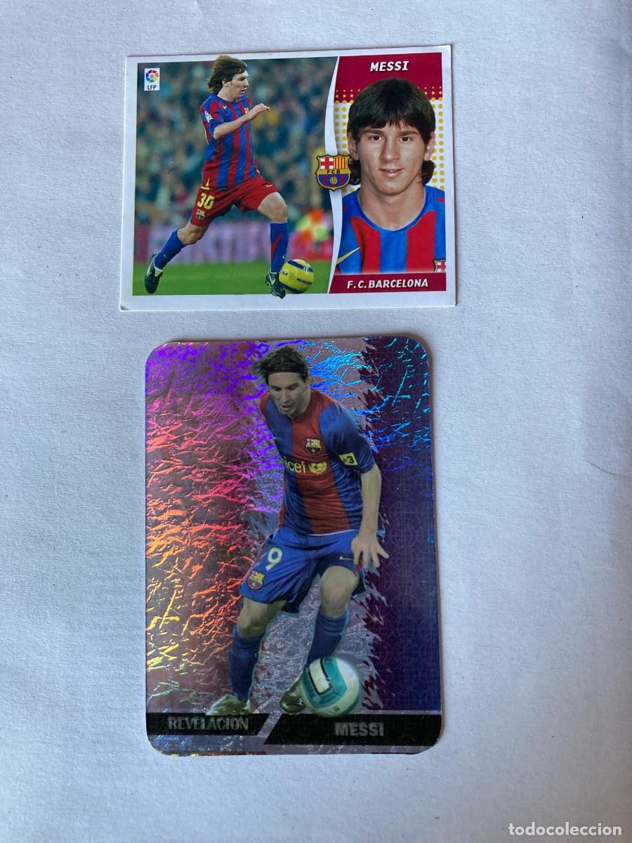 Figurine di Calcio: MESSI 2006 07 ESTE Y MESSI REVELACION 2007 JASPEADO - NUEVOS DE SOBRE