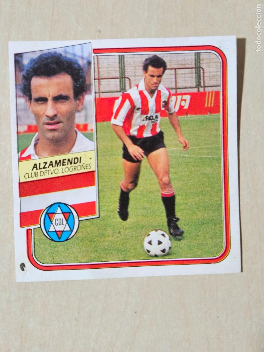 Cartes &agrave; collectionner de Football: ESTE 89 90 ALZAMENDI - LOGRO&Ntilde;ES - CROMO RECUPERADO