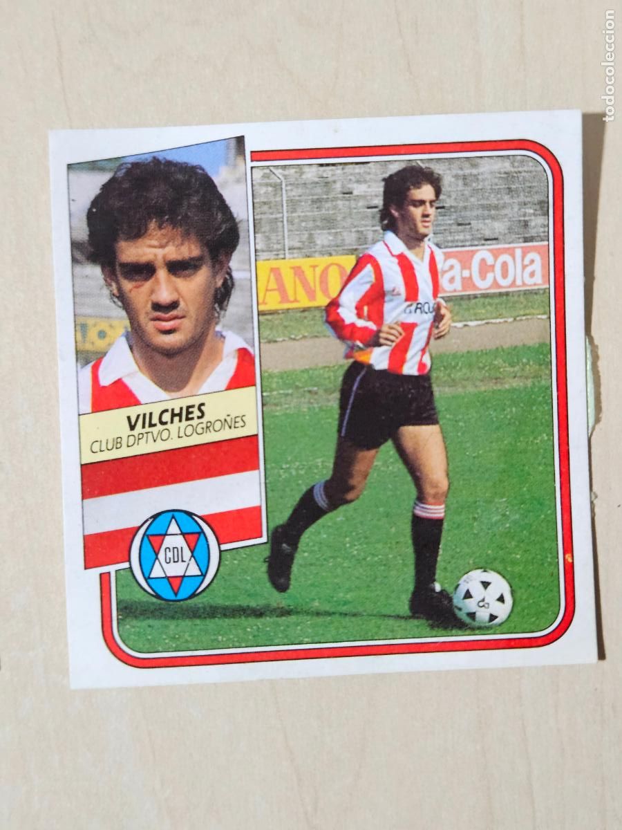 Cartes &agrave; collectionner de Football: ESTE 89 90 VILCHES - LOGRO&Ntilde;ES - CROMO RECUPERADO