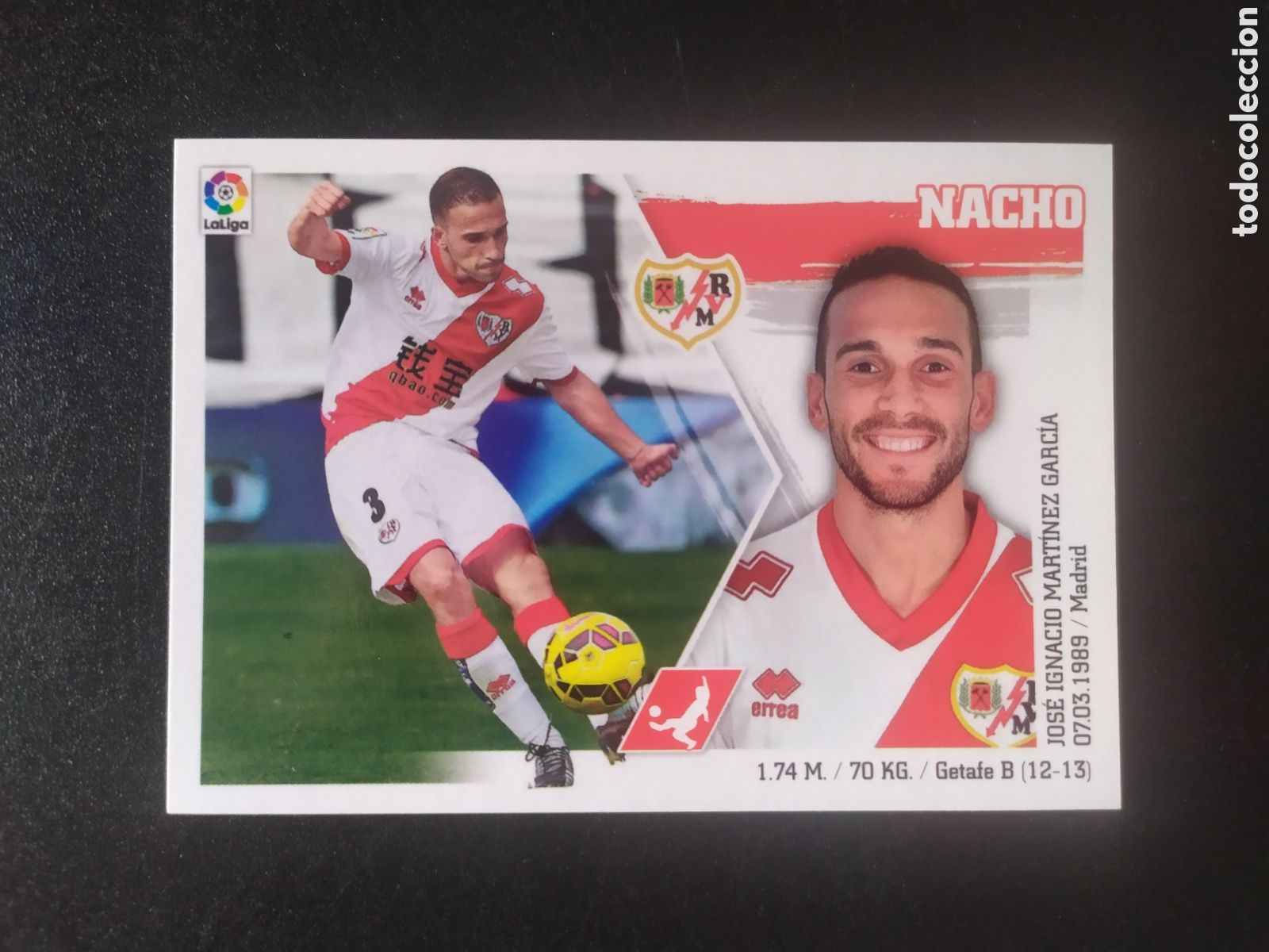 Figurine di Calcio: Liga este 2015 2016 15 16 panini Nacho n&deg; 10 Rayo Vallecano