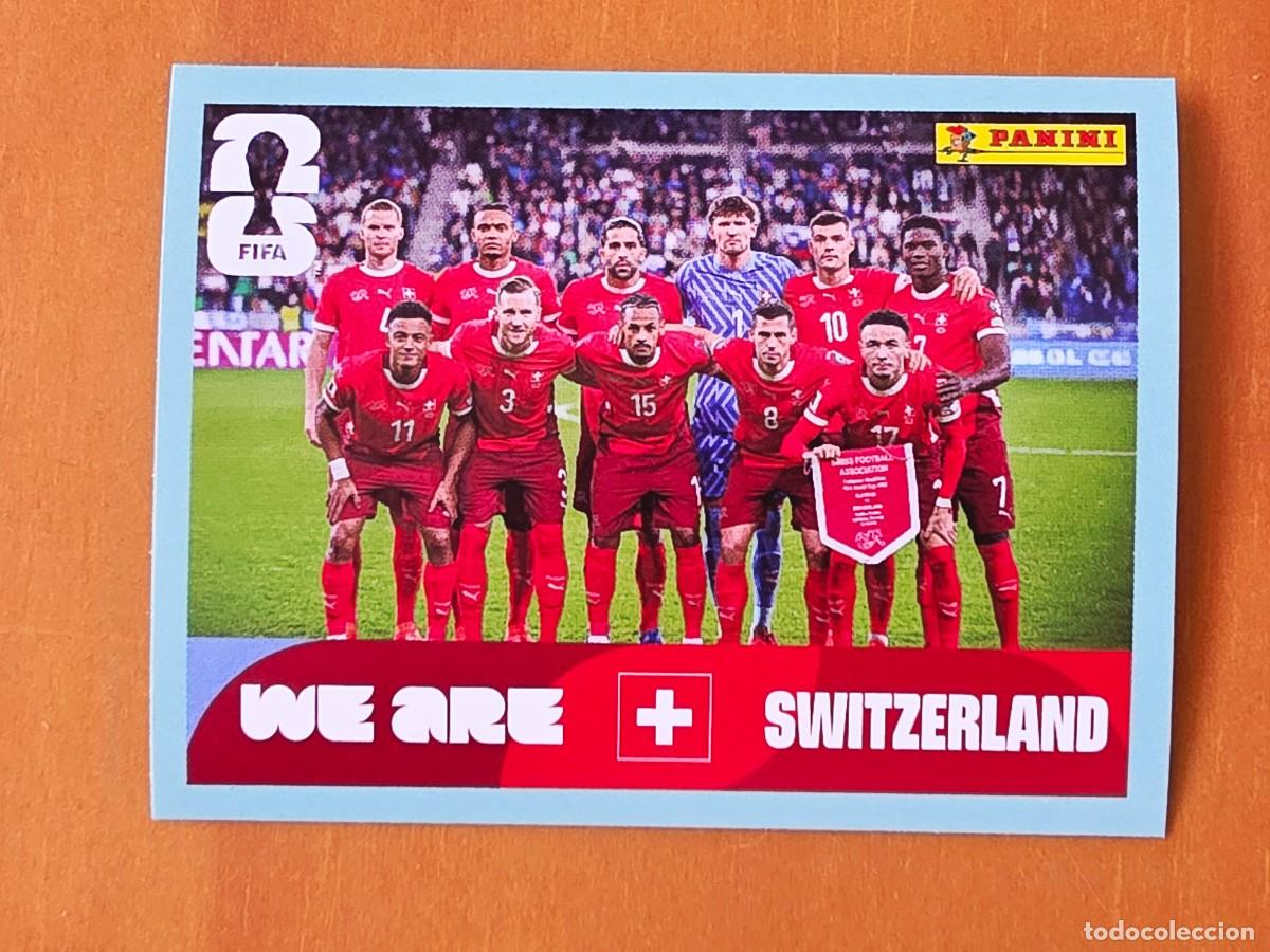 Cromos de f&uacute;tbol: SUI 13 Alineaci&oacute;n equipo plantilla, Suiza, Panini FIFA World Cup Mundial 2026 Sticker