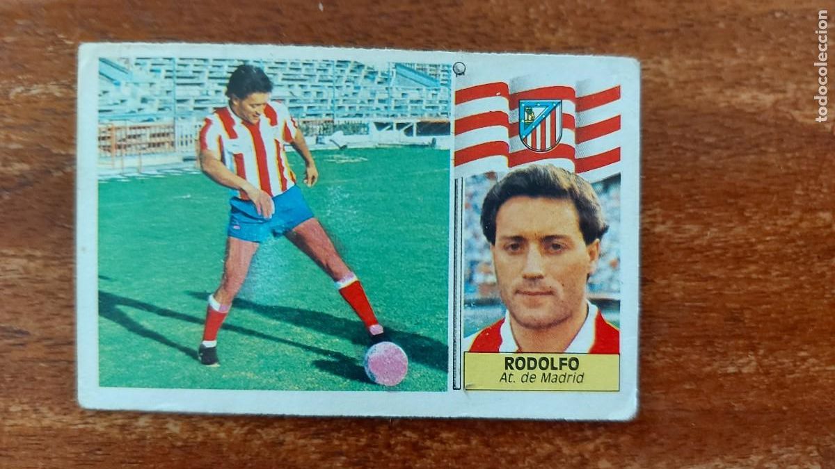Cromos de f&uacute;tbol: RODOLFO ( ATLETICO MADRID )- LIGA 86/87 ESTE ULTIMOS FICHAJES N&Uacute;M 19 VERSION SIN GENTE - SIN PEGAR