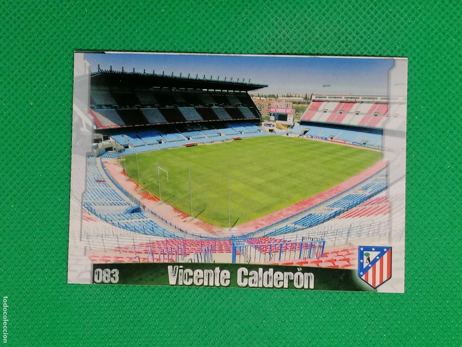Cromos de f&uacute;tbol: 083 VICENTE CALDERON ESTADIO ATLETICO DE MADRID ⚽ MUNDICROMO LAS FICHAS DE LA LIGA 08 09 2008 2009 ⚽