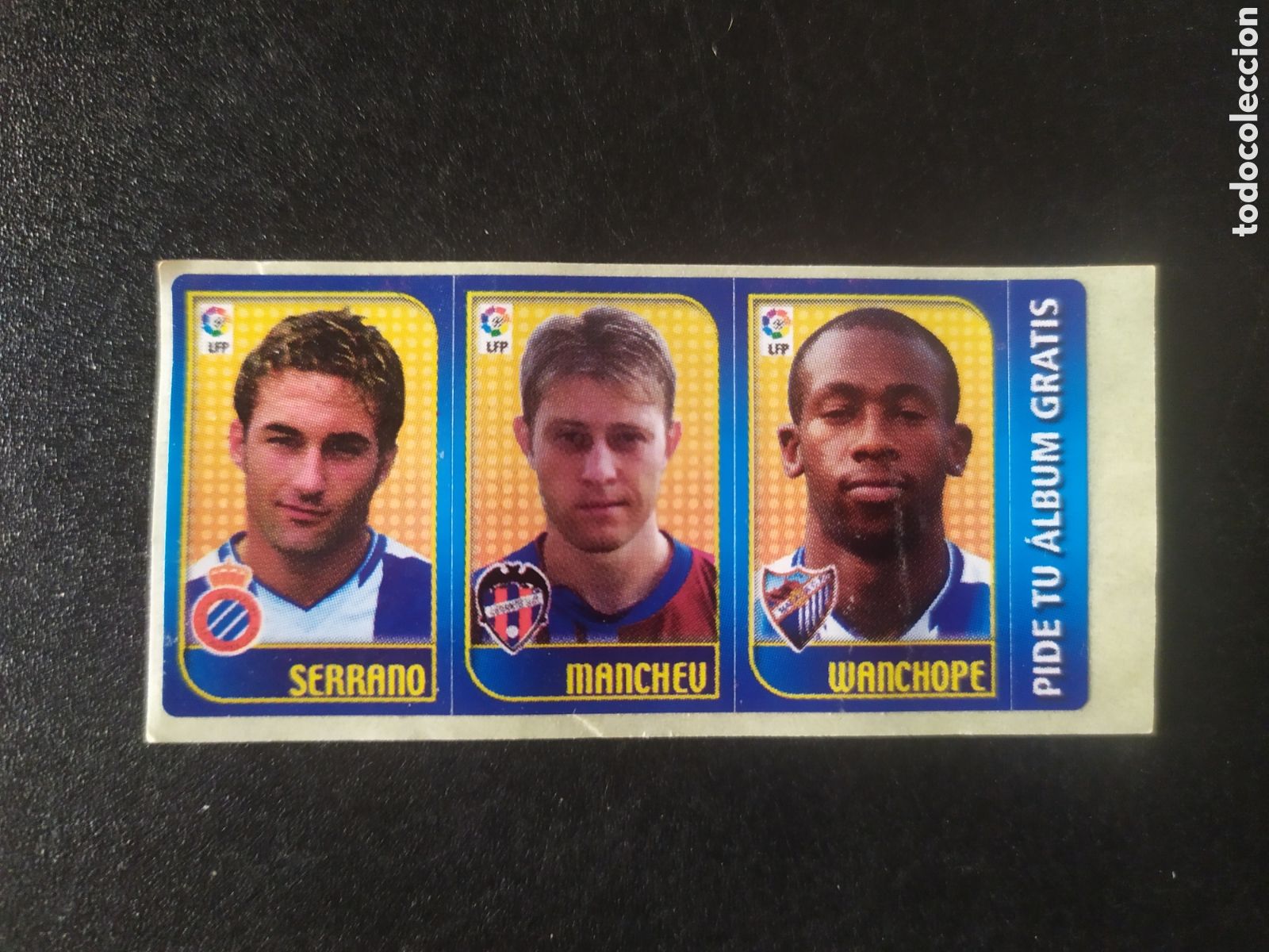 Figurine di Calcio: Serrano Espanyol Manchev Levante Wanchope Malaga chicles liga 2004 2005