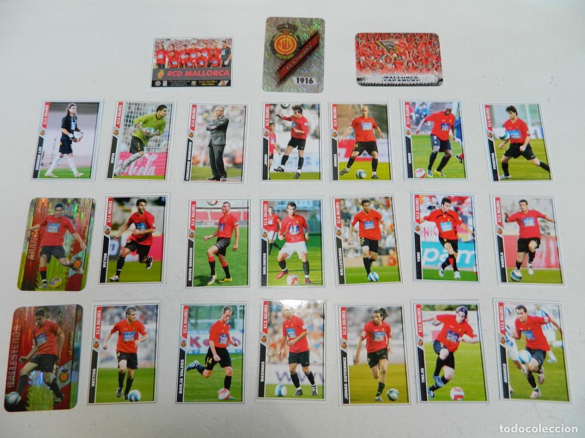 Cromos de f&uacute;tbol: 24 CROMOS DEL RCD MALLORCA DEL A&Ntilde;O 2008 SIN REPETIDOS - NUEVOS-