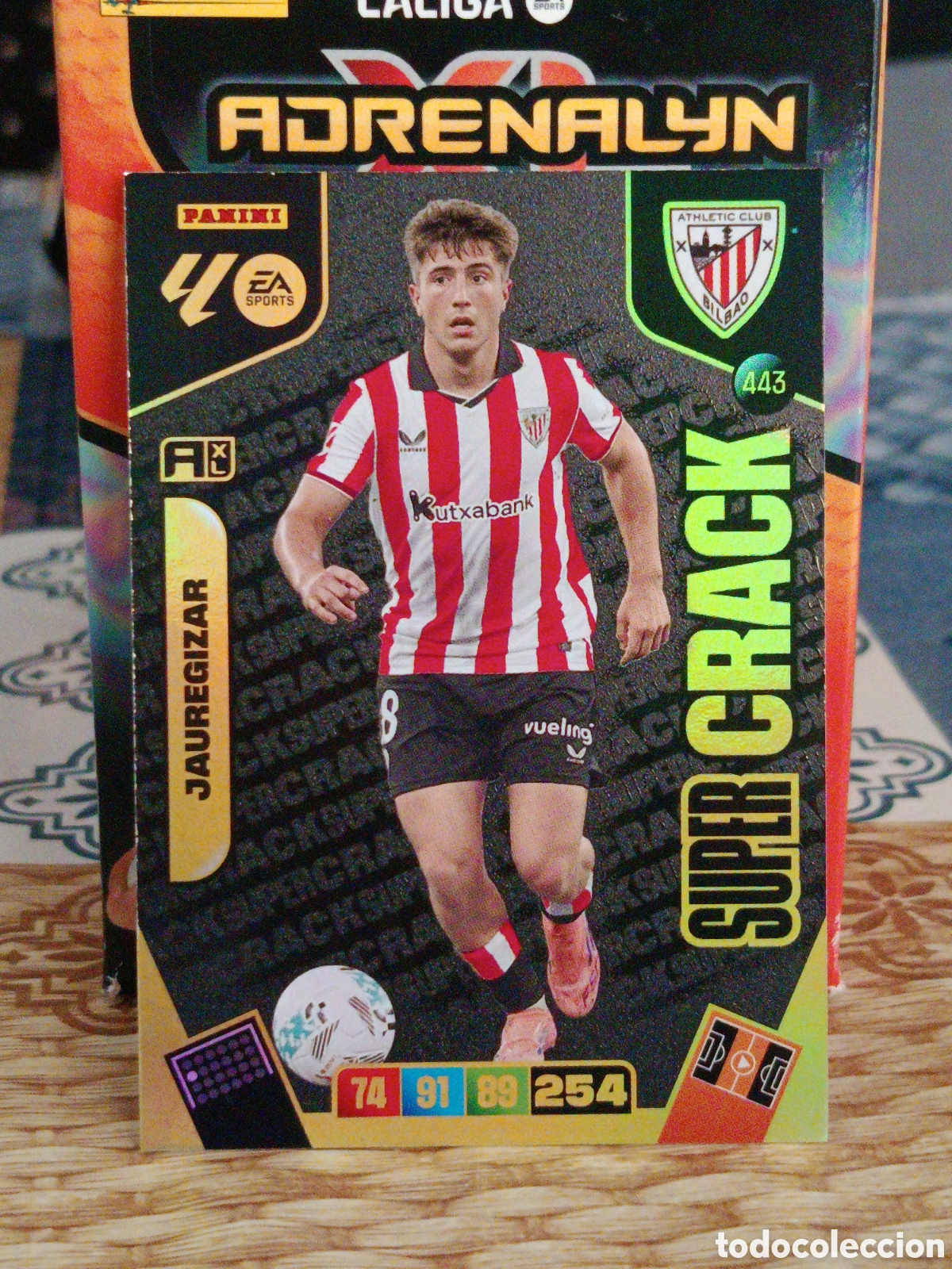 Cromos de Futebol: JAUREGIZAR ATHLETIC CLUB BILBAO SUPER CRACK N&ordm; 443 LIGA ADRENALYN 25 26 2025 2026 PANINI