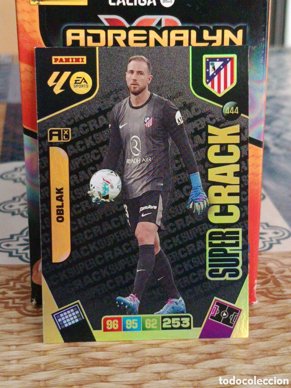 Cromos de Futebol: OBLAK ATLETICO DE MADRID SUPER CRACK N&ordm; 444 LIGA ADRENALYN 25 26 2025 2026 PANINI