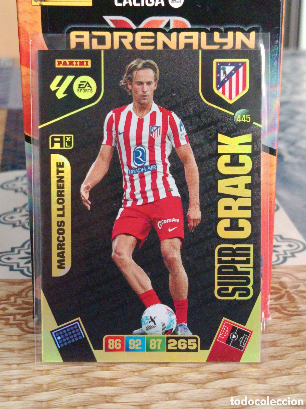 Cromos de Futebol: MARCOS LLORENTE ATLETICO DE MADRID SUPER CRACK N&ordm; 445 LIGA ADRENALYN 25 26 2025 2026 PANINI