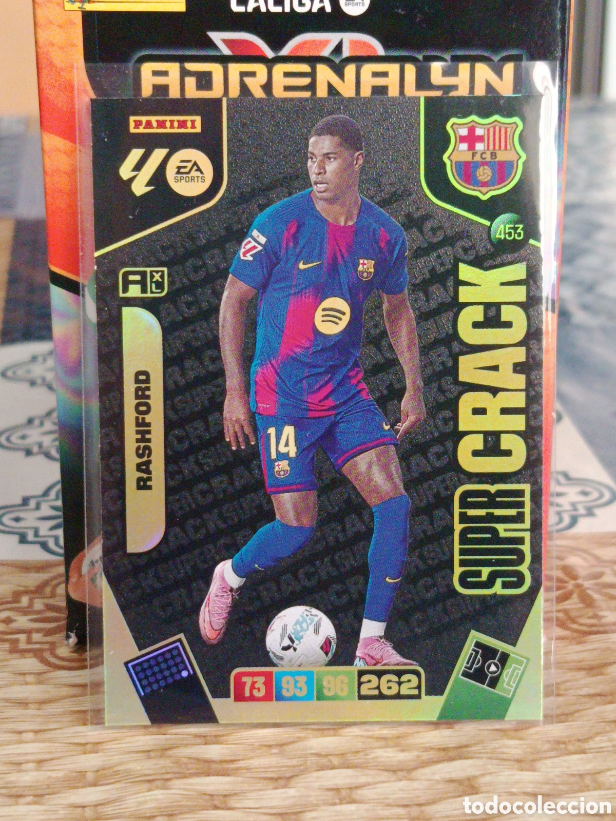 Figurine di Calcio: RASHFORD FC BARCELONA BAR&Ccedil;A SUPER CRACK N&ordm; 453 LIGA ADRENALYN 25 26 2025 2026 PANINI
