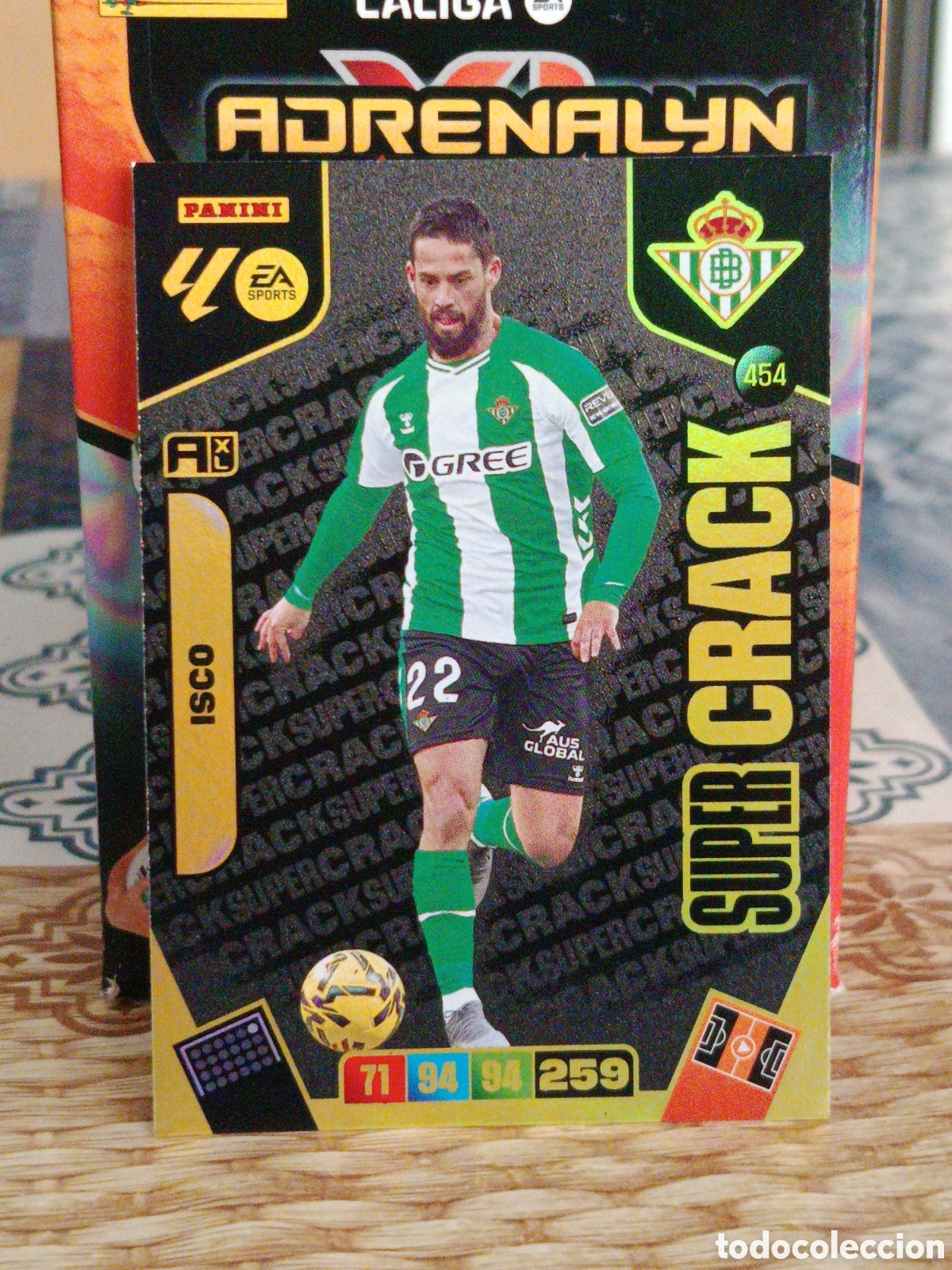 Figurine di Calcio: ISCO BETIS SUPER CRACK N&ordm; 454 LIGA ADRENALYN 25 26 2025 2026 PANINI