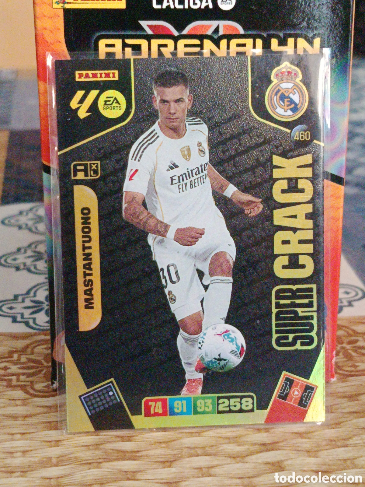 Fu&szlig;ball-Sticker: MASTANTUONO REAL MADRID SUPER CRACK N&ordm; 460 LIGA ADRENALYN 25 26 2025 2026 PANINI