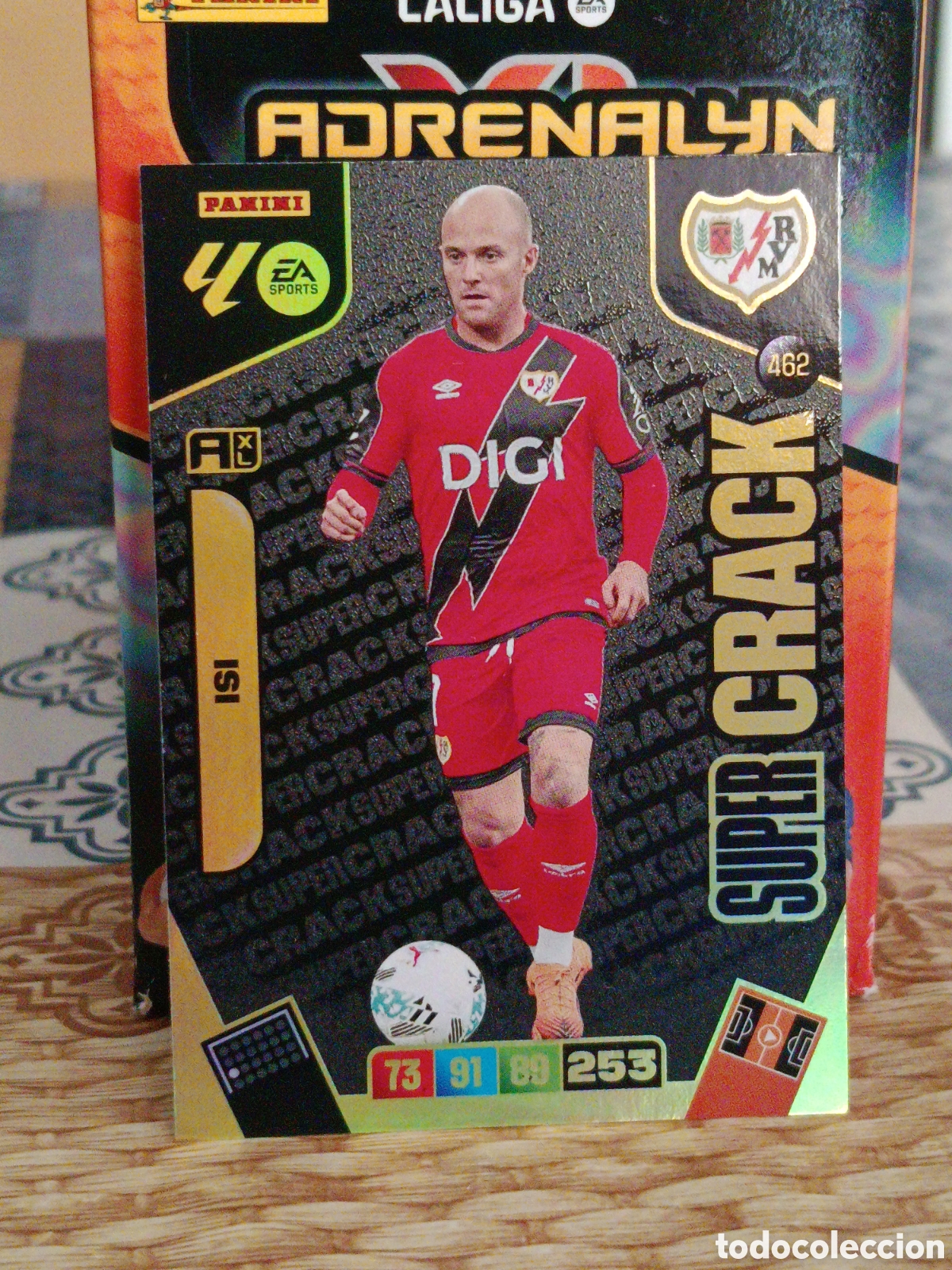 Fu&szlig;ball-Sticker: ISI RAYO VALLECANO SUPER CRACK N&ordm; 462 LIGA ADRENALYN 25 26 2025 2026 PANINI