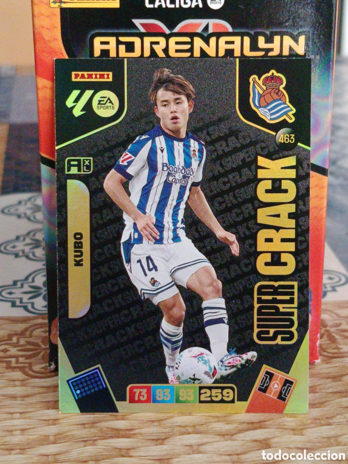 Fu&szlig;ball-Sticker: KUBO REAL SOCIEDAD SUPER CRACK N&ordm; 463 LIGA ADRENALYN 25 26 2025 2026 PANINI