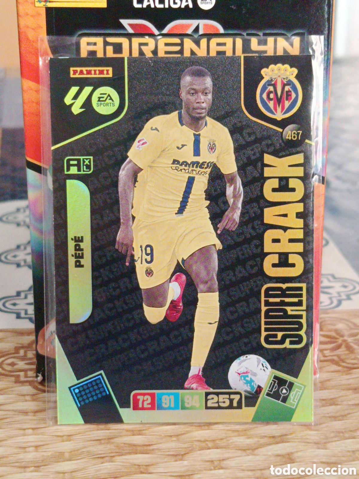 Fu&szlig;ball-Sticker: PEPE VILLARREAL SUPER CRACK N&ordm; 467 LIGA ADRENALYN 25 26 2025 2026 PANINI