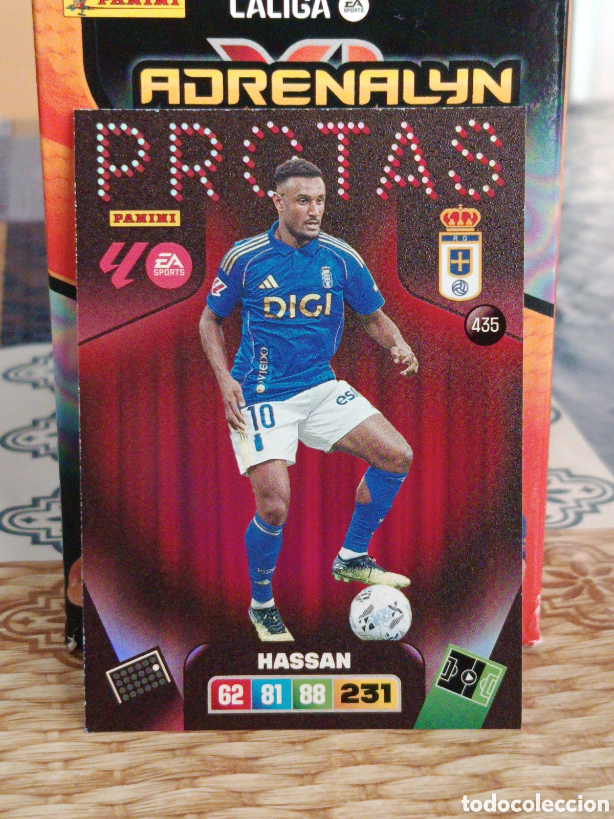 Cromos de f&uacute;tbol: HASSAN OVIEDO PROTAS N&ordm; 435 LIGA ADRENALYN 25 26 2025 2026 PANINSI