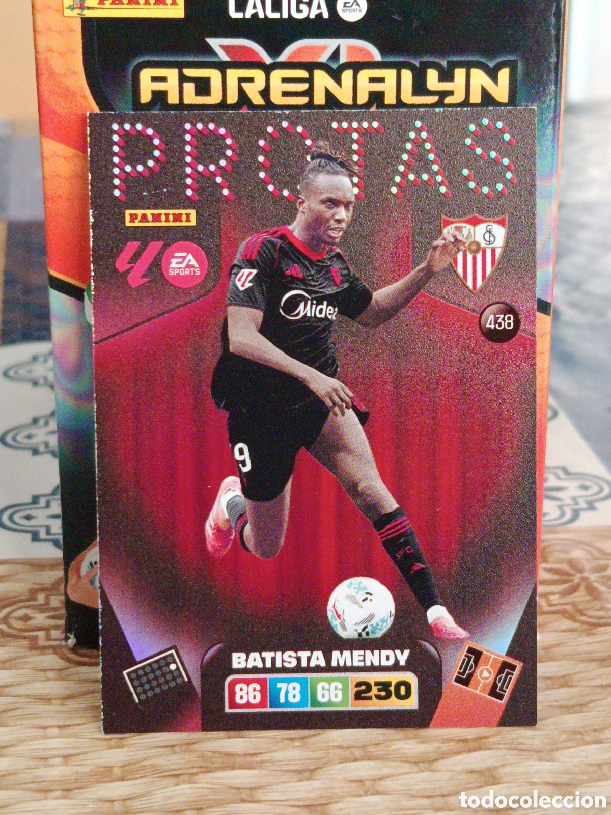 Cromos de f&uacute;tbol: BATISTA MENDY SEVILLA PROTAS N&ordm; 438 LIGA ADRENALYN 25 26 2025 2026 PANINSI