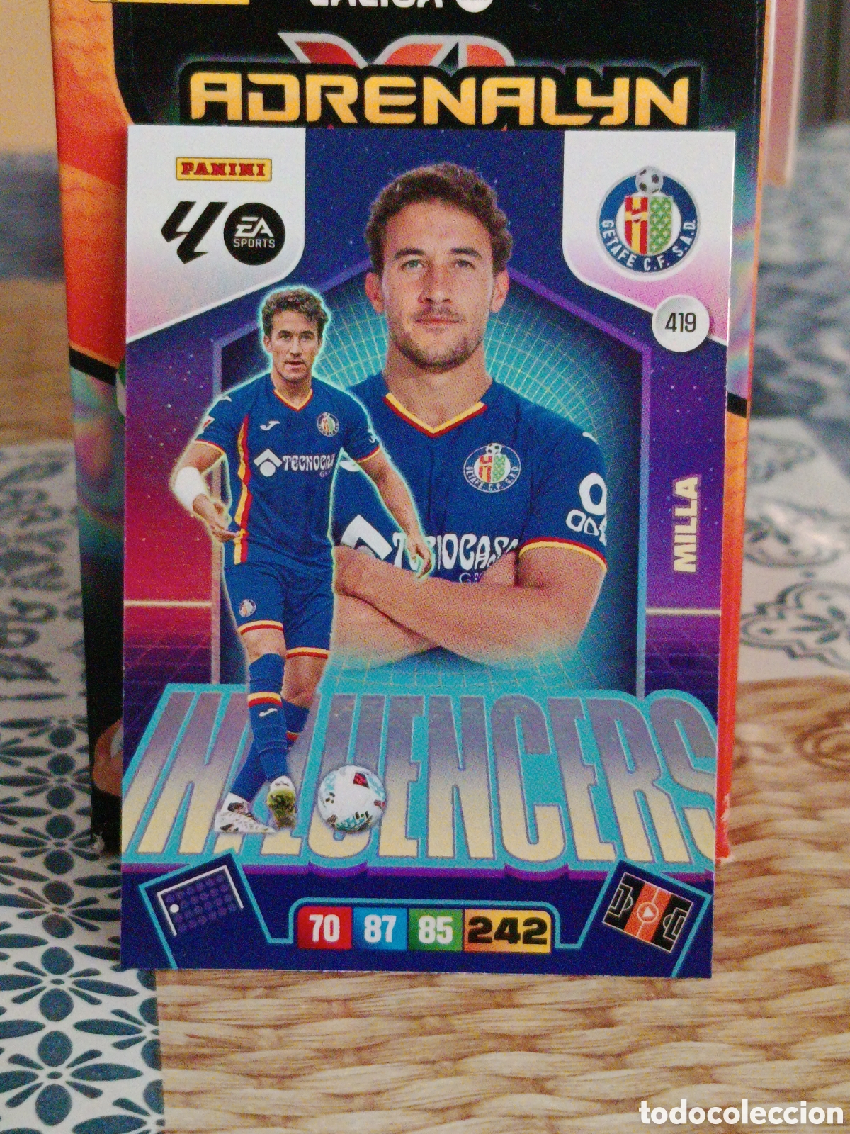 Fu&szlig;ball-Sticker: MILLA GETAFE INFLUENCERS N&ordm; 419 LIGA ADRENALYN 25 26 2025 2026 PANINSI