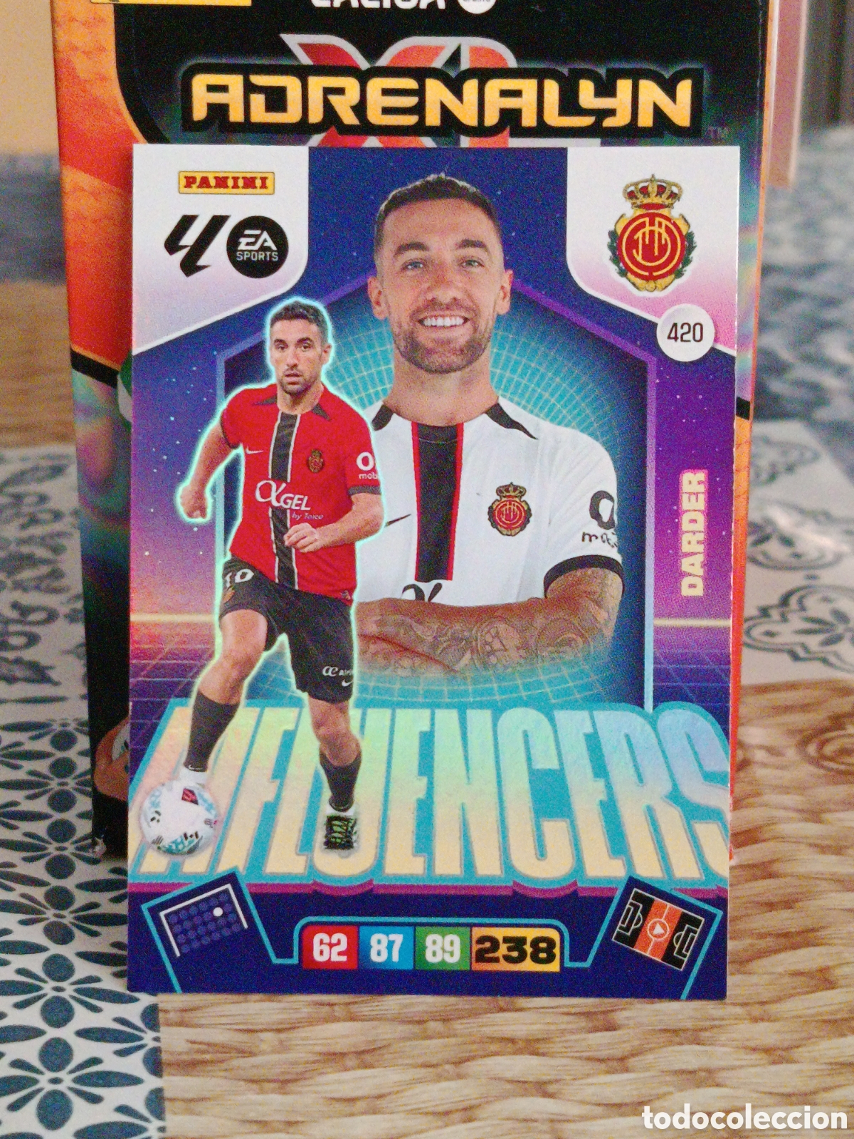 Fu&szlig;ball-Sticker: DARDER MALLORCA INFLUENCERS N&ordm; 420 LIGA ADRENALYN 25 26 2025 2026 PANINI