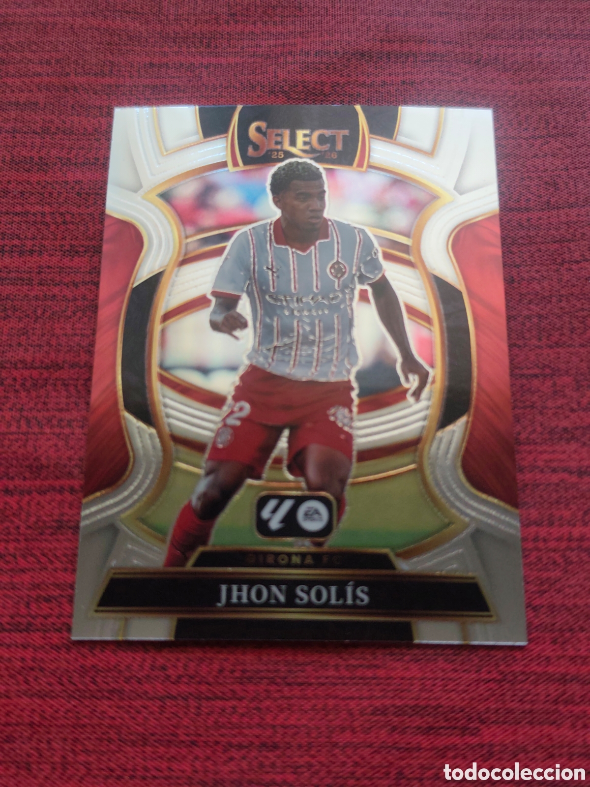 Cromos de f&uacute;tbol: 77 JHON SOL&Iacute;S GIRONA TERRACE SELECT LA LIGA SOCCER 2025 2026