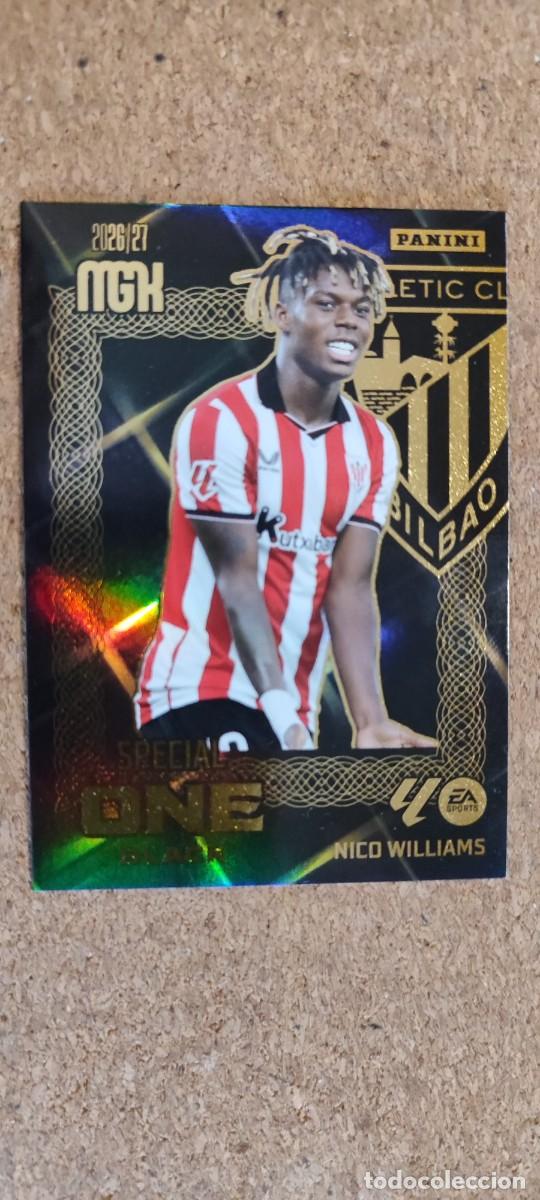Fu&szlig;ball-Sticker: MEGACRACKS 26/27 CARD SPECIAL ONE BLACK NICO WILLIAMS ATHLETIC CLUB # PANINI