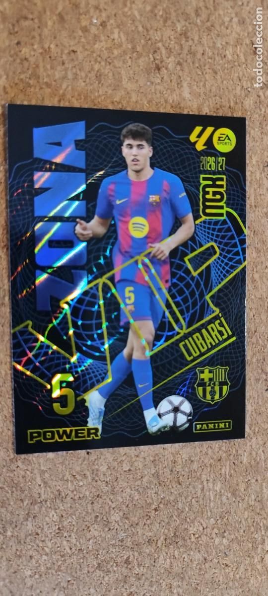 Figurine di Calcio: MEGACRACKS 26/27 CARD ZONA VIP POWER CUBARSI FC BARCELONA # 391P PANINI