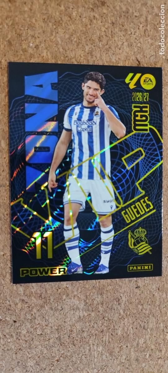 Figurine di Calcio: MEGACRACKS 26/27 CARD ZONA VIP POWER GUEDES REAL SOCIEDAD # 395P PANINI