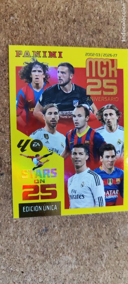 Figurine di Calcio: MEGACRACKS 26/27 CARD STARS ON 25 ANIVERSARIO # 425 PANINI EDICION UNICA