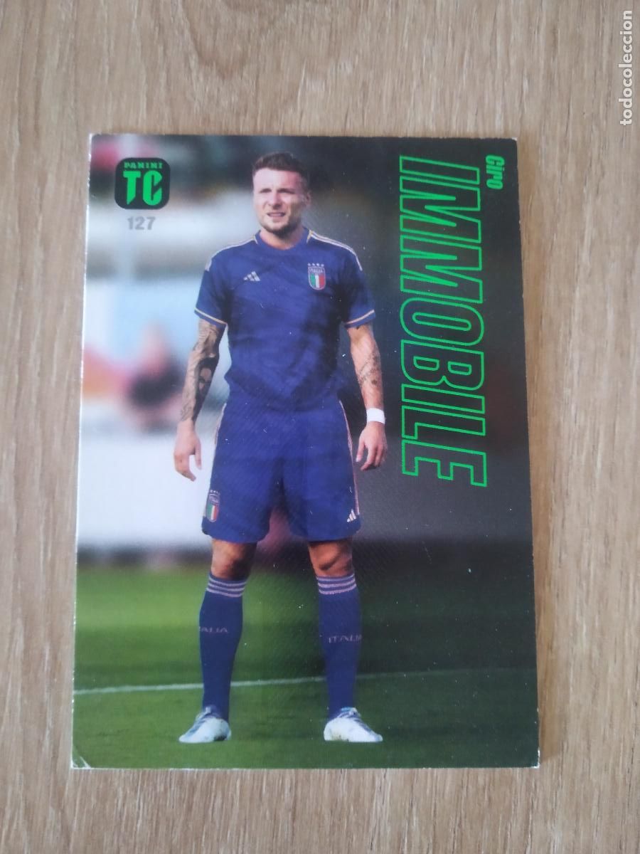 Fu&szlig;ball-Sticker: 127 CIRO IMMOBILE ITALIA CROMO TARJETA FUTBOL PANINI TOP CLASS 2023