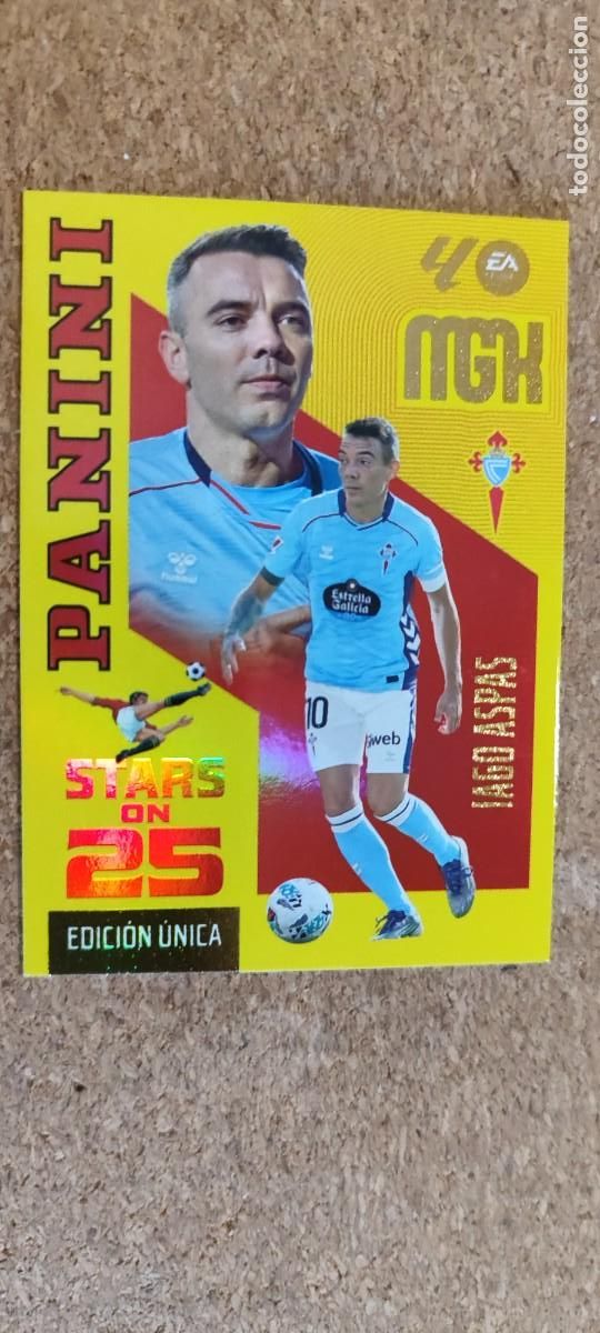 Figurine di Calcio: MEGACRACKS 26/27 CARD STARS ON 25 ANIV IAGO ASPAS CELTA # 444 PANINI EDICION UNICA