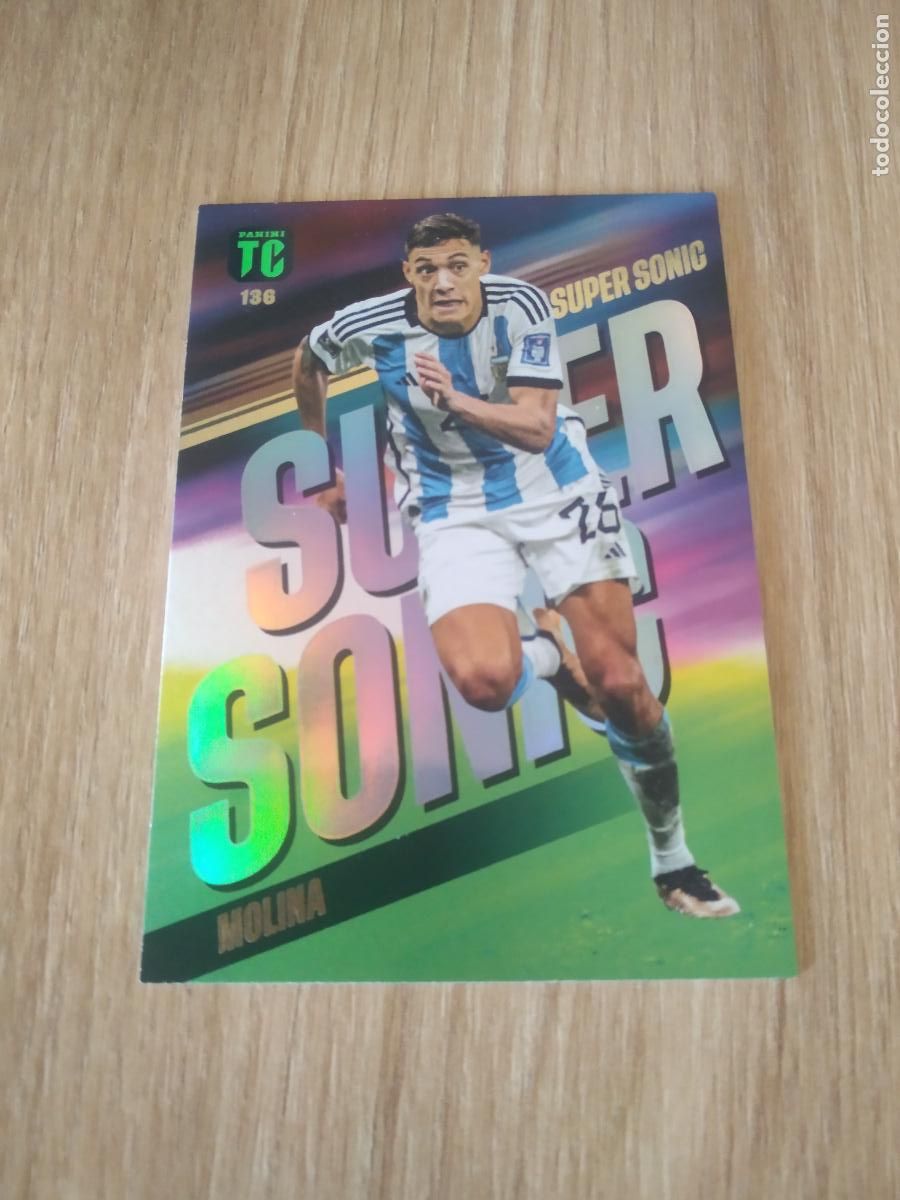 Football Stickers: 136 NAHUEL MOLINA ARGENTINA CROMO TARJETA FUTBOL PANINI TOP CLASS 2023