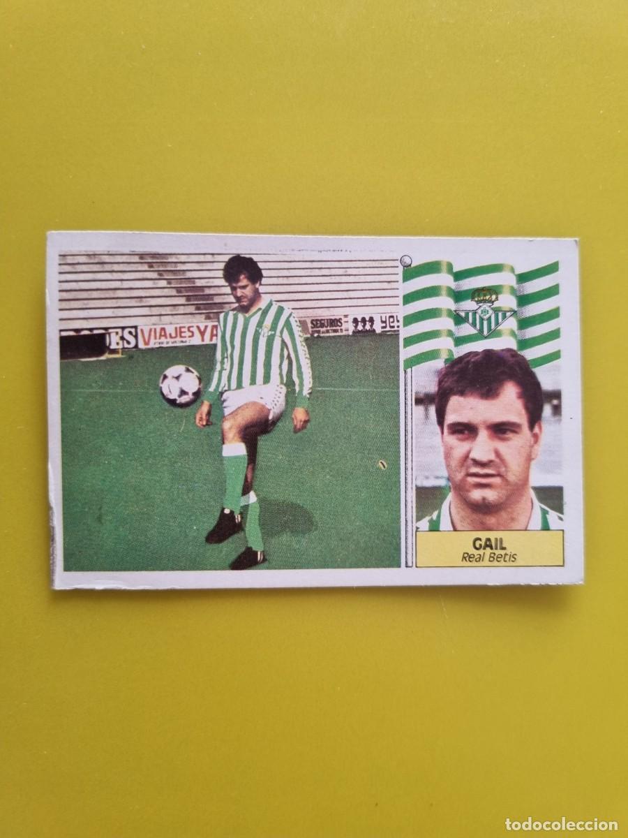 Figurine di Calcio: CROMO DE FUTBOL LIGA ESTE 86 87 1986 1987 GAIL DESPEGADO REAL BETIS FICHAJES N&ordm;41 AR926