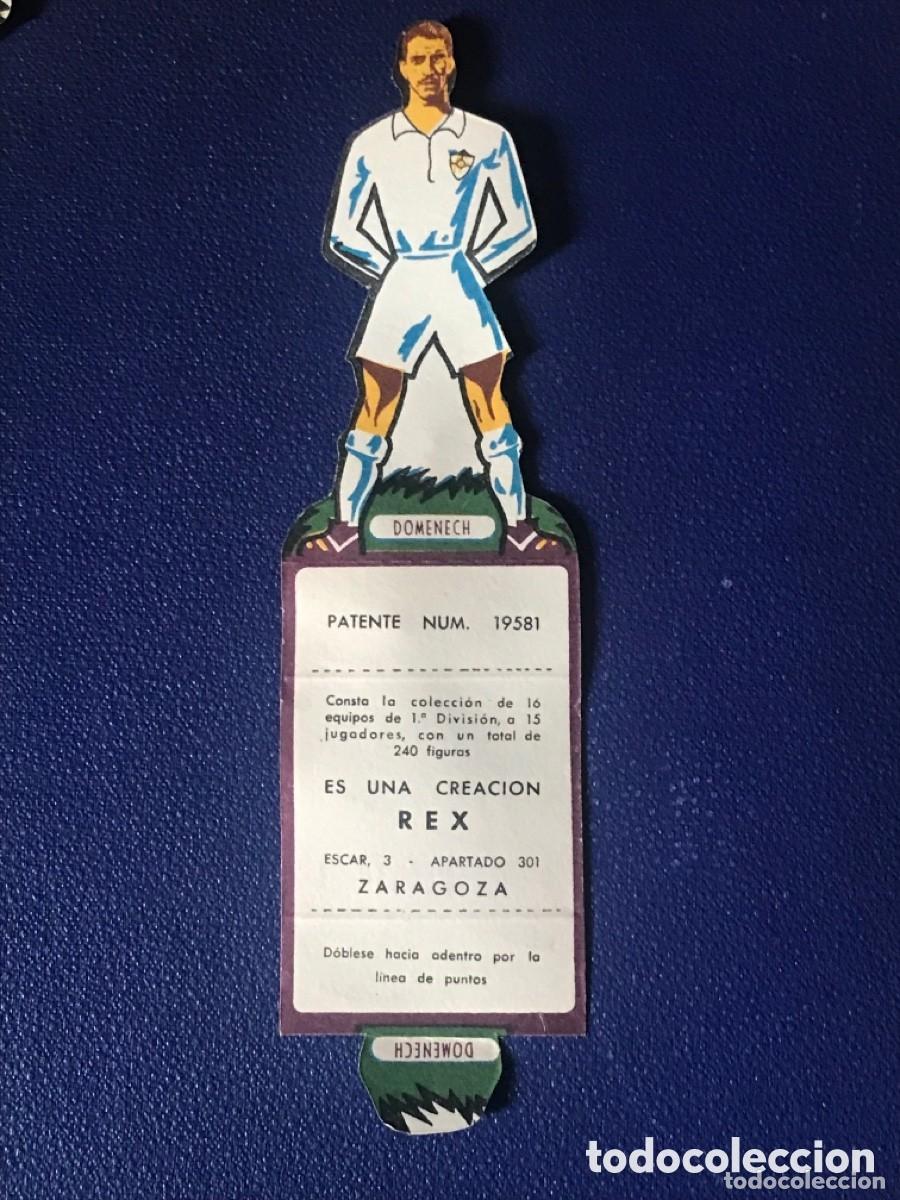 Cartes &agrave; collectionner de Football: Cromo f&uacute;tbol troquelado Domenech Sevilla.1951. Publicidad Gerardo Comendador