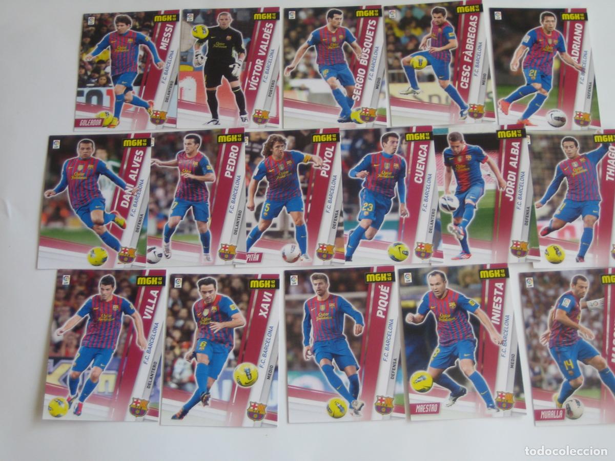 Cromos de f&uacute;tbol: LIGA 2012-13 - MGK - - LOTE DE 16 FICHAS - BUEN ESTADO - MESSI.. INIESTA ...