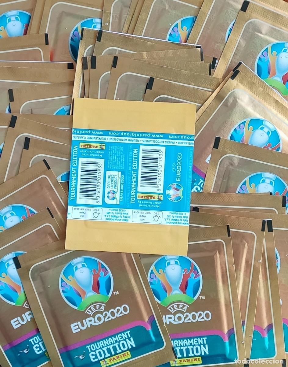 Cromos de f&uacute;tbol: 25 SOBRES DE CROMOS EURO 2020 ALBUM DE FUTBOL PANINI EUROCOPA TOURNAMENT EDITION 2021 CROMO