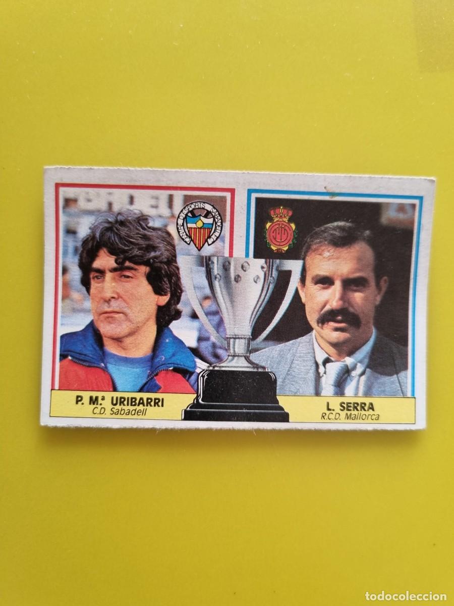 Fu&szlig;ball-Sticker: CROMO DE FUTBOL LIGA ESTE 86 87 1986 1987 ENTRENADORES URIBARRI - L. SERRA DESPEGADO AR926