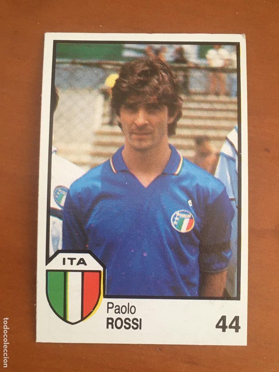 Fu&szlig;ball-Sticker: paolo rossi italia cromo n&ordm; 44 mundial mexico 86 cromos barna perfecto estado nuevo de sobre