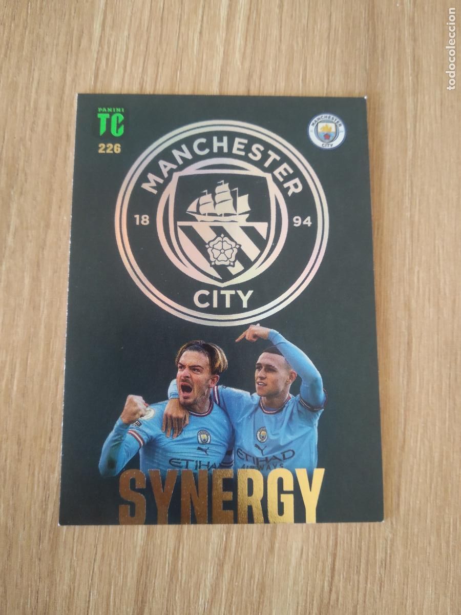 Cartes &agrave; collectionner de Football: 226 JACK GREALISH FODEN MANCHESTER CITY CROMO TARJETA FUTBOL PANINI TOP CLASS 2023