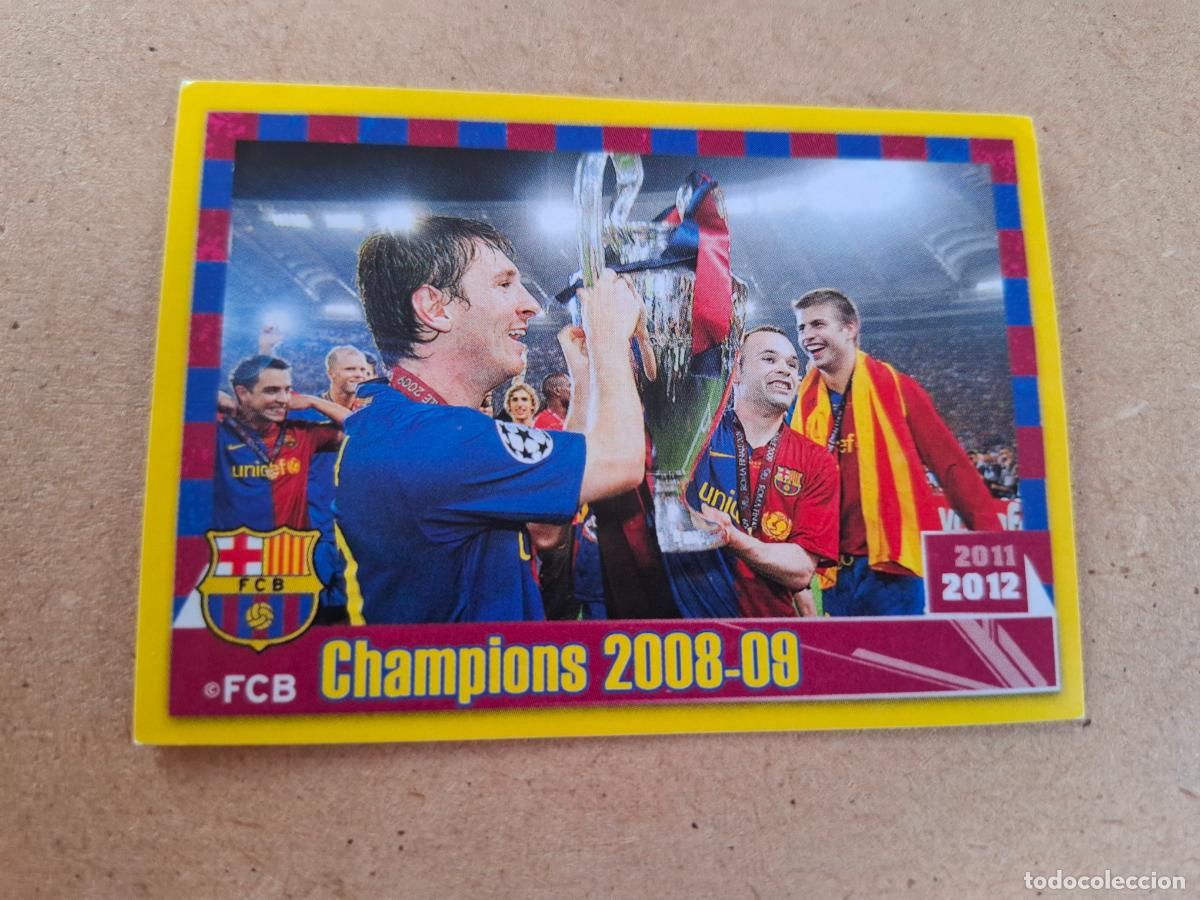 Cromos de f&uacute;tbol: COLECCI&Oacute;N OFICIAL FC. BARCELONA 2011 2012 - PANINI - 100 MESSI - CHAMPIONS 2008-09 (CP4)
