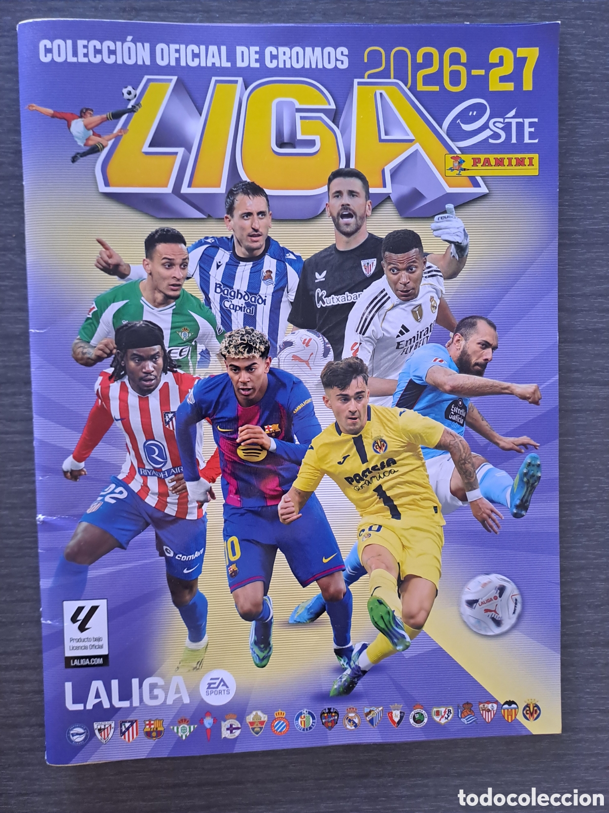 Fu&szlig;ball-Sticker: LIGA ESTE 2026-27 &mdash; COMPRA, CAMBIO Y VENTA