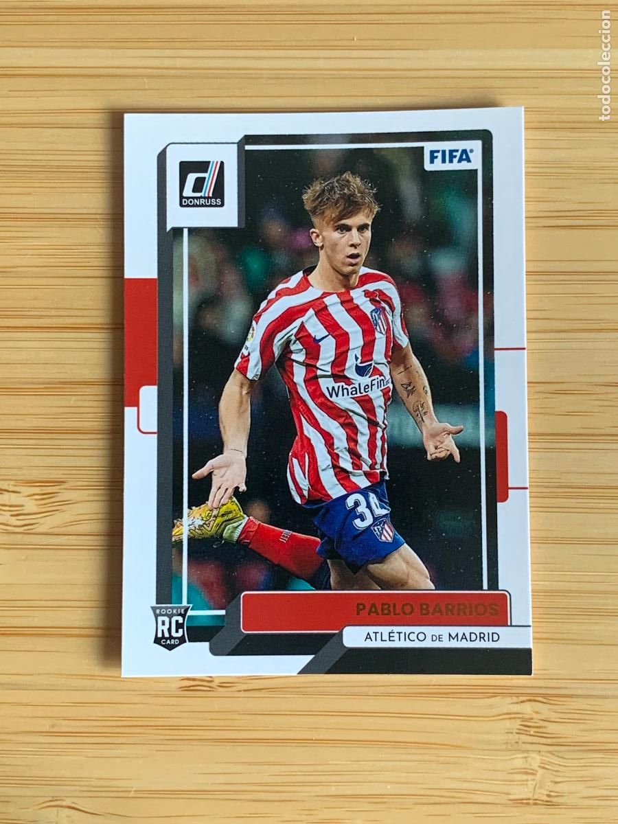 Fu&szlig;ball-Sticker: PABLO BARRIOS - ROOKIE - ATLETICO MADRID - PANINI DONRUSS 2022/23