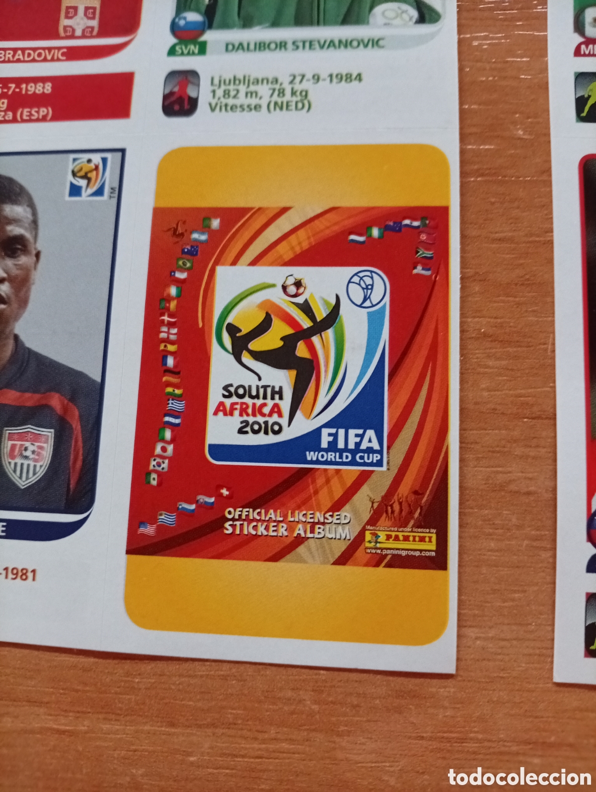 Cromos de f&uacute;tbol: Ampliaci&oacute;n mundial 2010 sin pegar