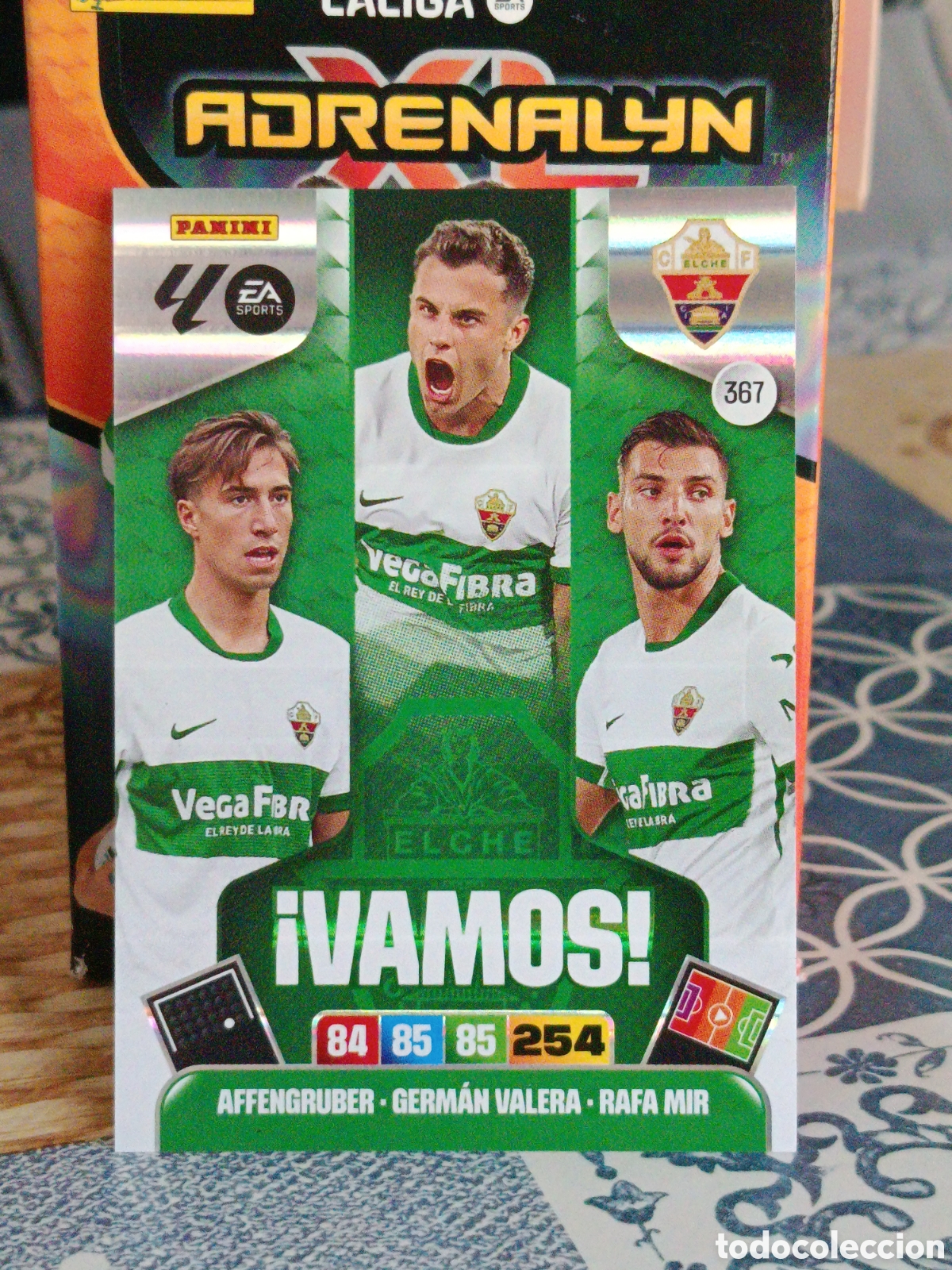 Cromos de f&uacute;tbol: AFFENGRUBER GERMAN RAFA MIR ELCHE VAMOS N&ordm; 367 LIGA ADRENALYN 25 26 2025 2026 PANINI