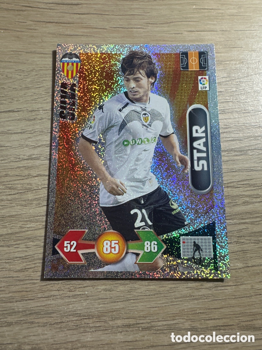 Cromos de f&uacute;tbol: SILVA STAR VALENCIA ADRENALYN 2009 2010 / 09 10 PANINI BRILLANTINA FINA
