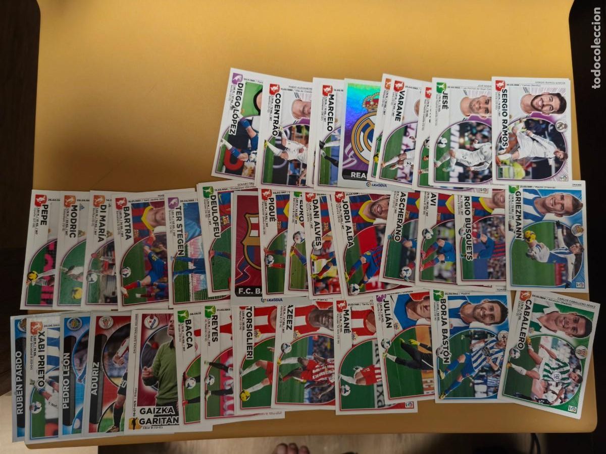 Cartes &agrave; collectionner de Football: liga 2014 15, contiene 52 cromos