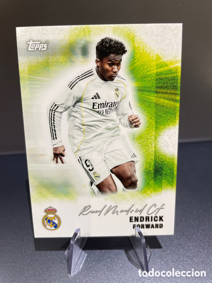 Football Stickers: Endrick 31 Pitch Pursuits Topps Team Set Real Madrid 2025-26